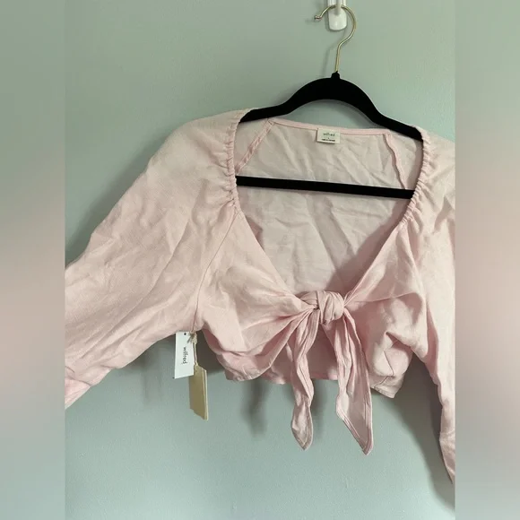 Aritzia Wilfred Venus Blouse Magnolia - Picture 2 of 5